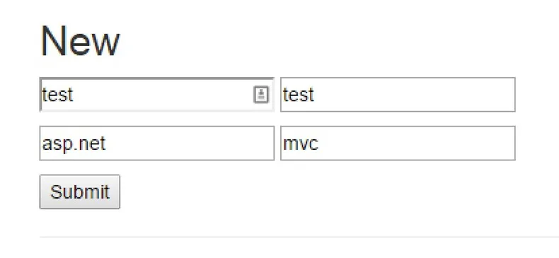 form with dynamic key values