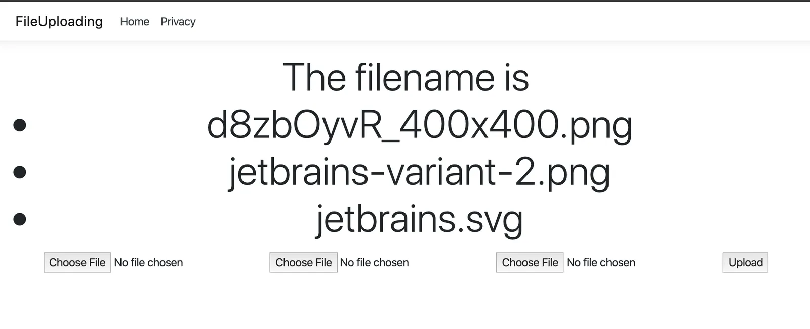 multiple file uploads