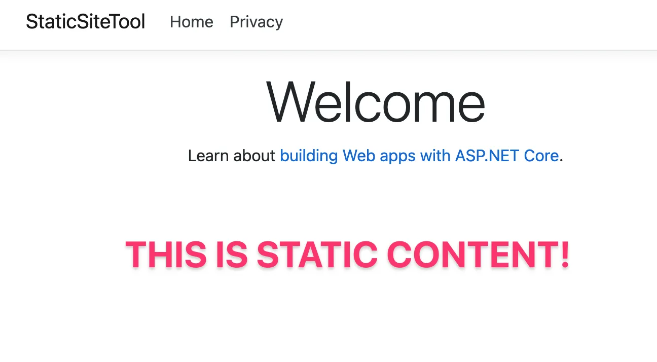 static file being served from ASP.NET Core