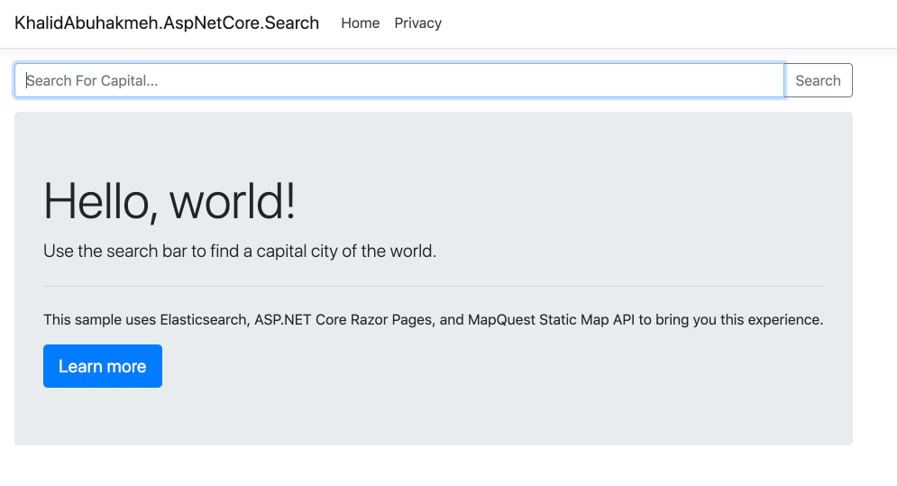 Final Results Search UI