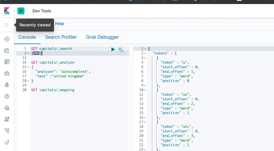 Kibana Analayzer Results