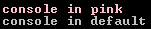 color console basic usage