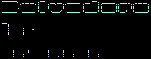 color console figlet usage
