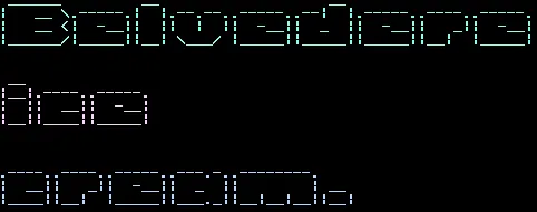 color console figlet usage