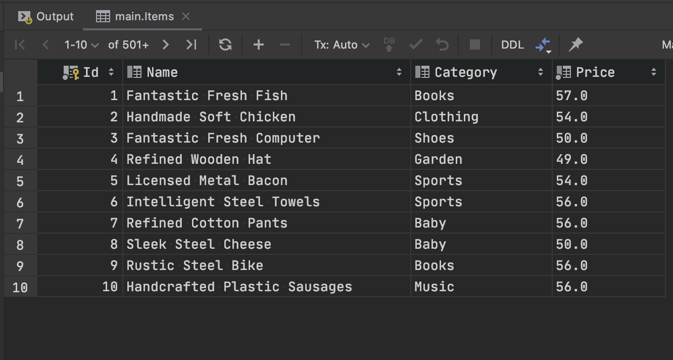 sqlite perf results