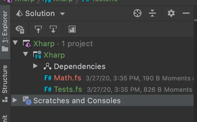 create tests.fs