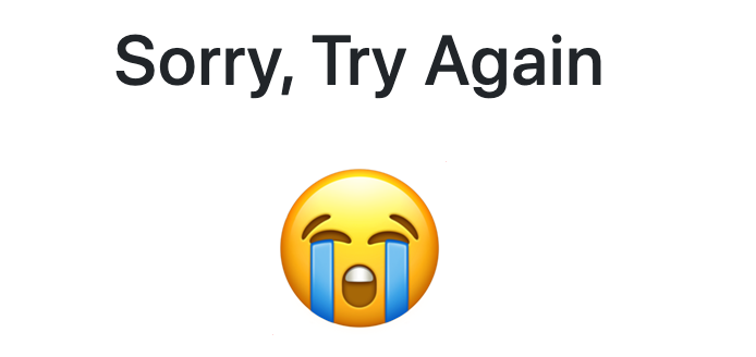 losing result