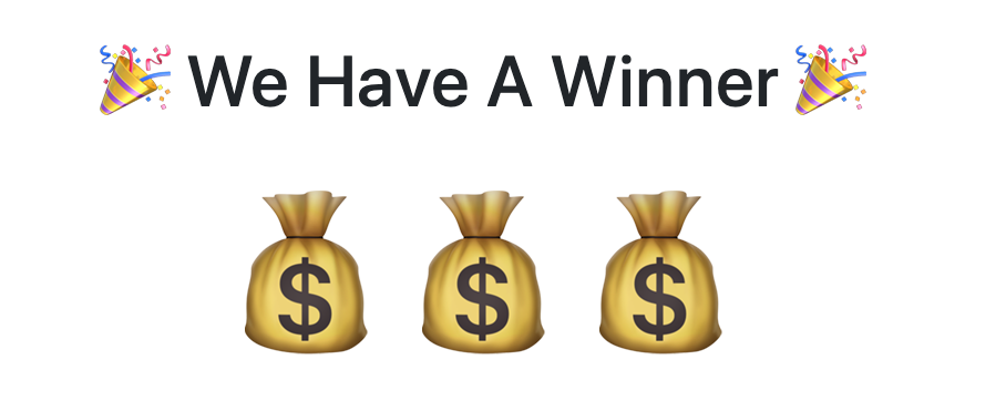winning result