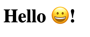 Emoji from background service in HTML