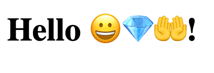 Emoji from background service in HTML updated