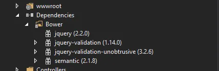 bower install semantic ui