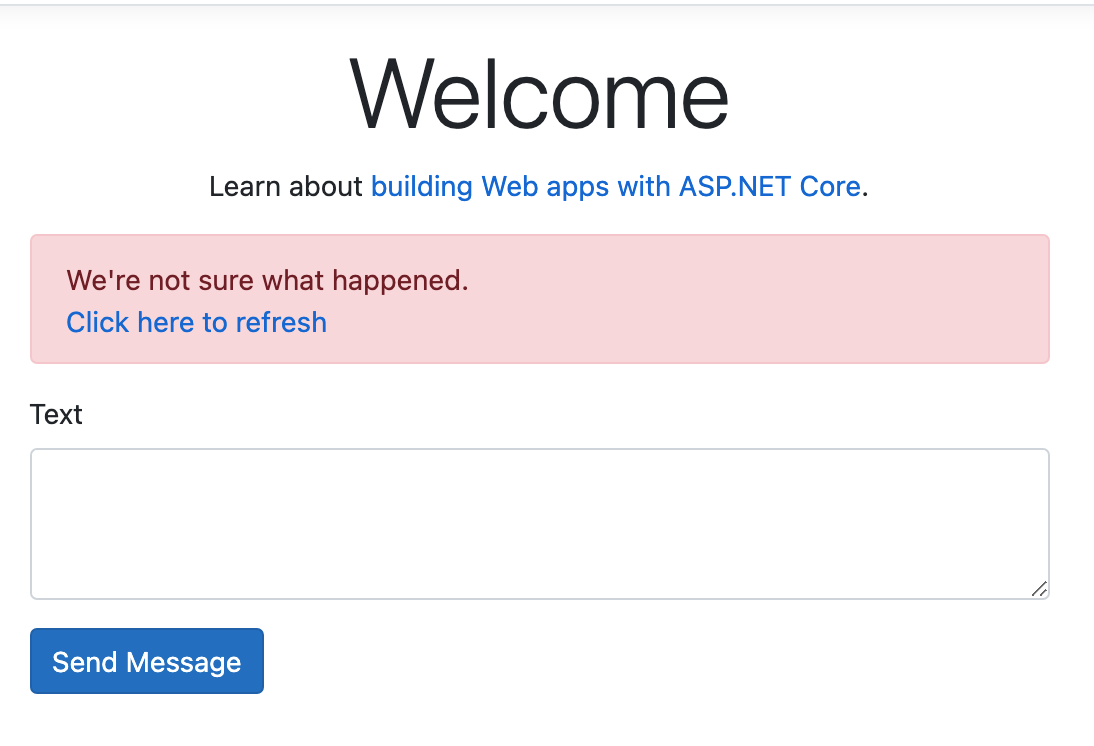 web request using current idempotent token