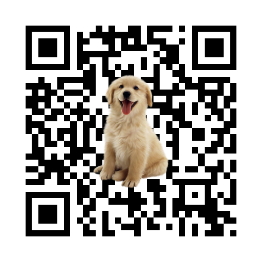 qr code this website with puppy