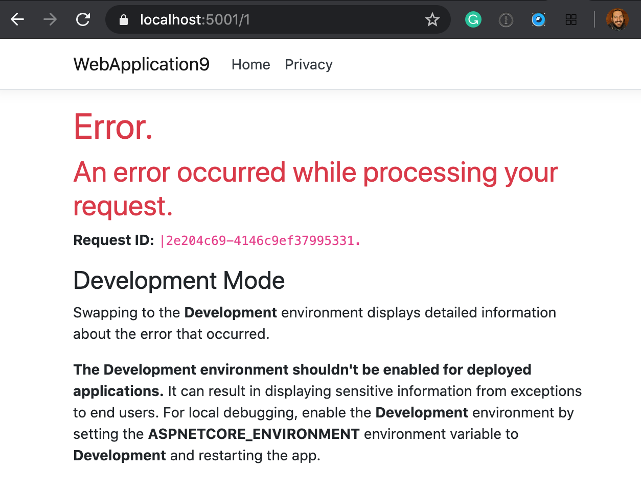 not found page reexecuted