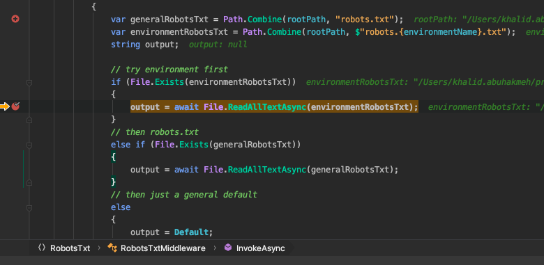 middleware breakpoint