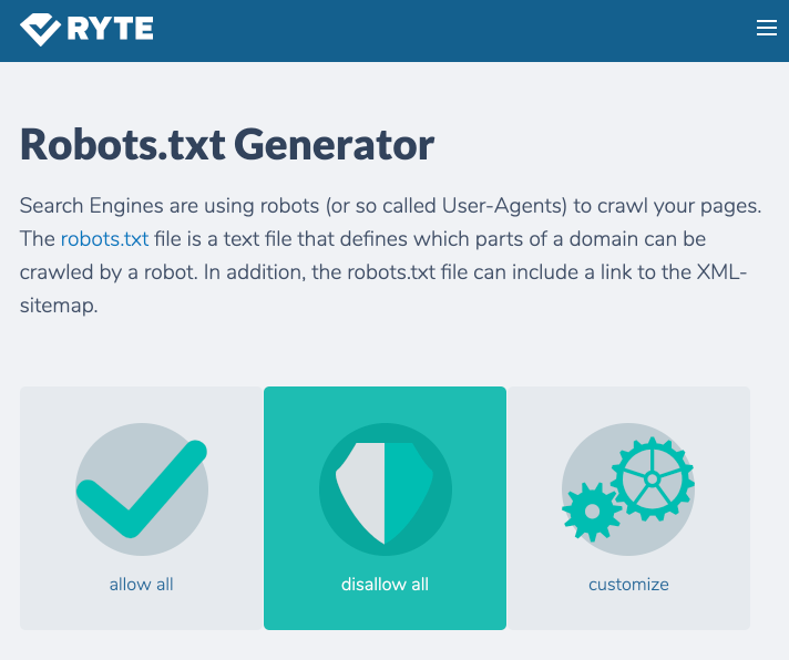 serving the robots.txt