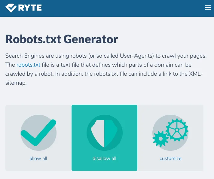 serving the robots.txt