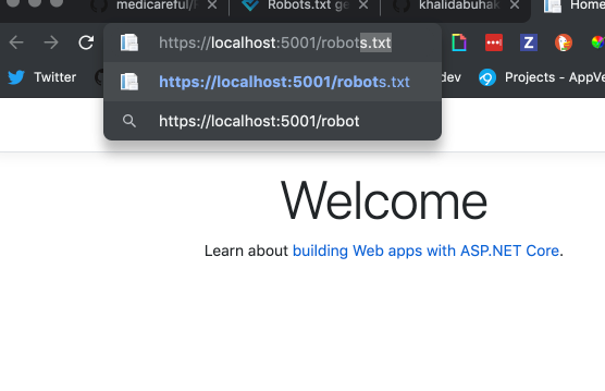 serving the robots.txt