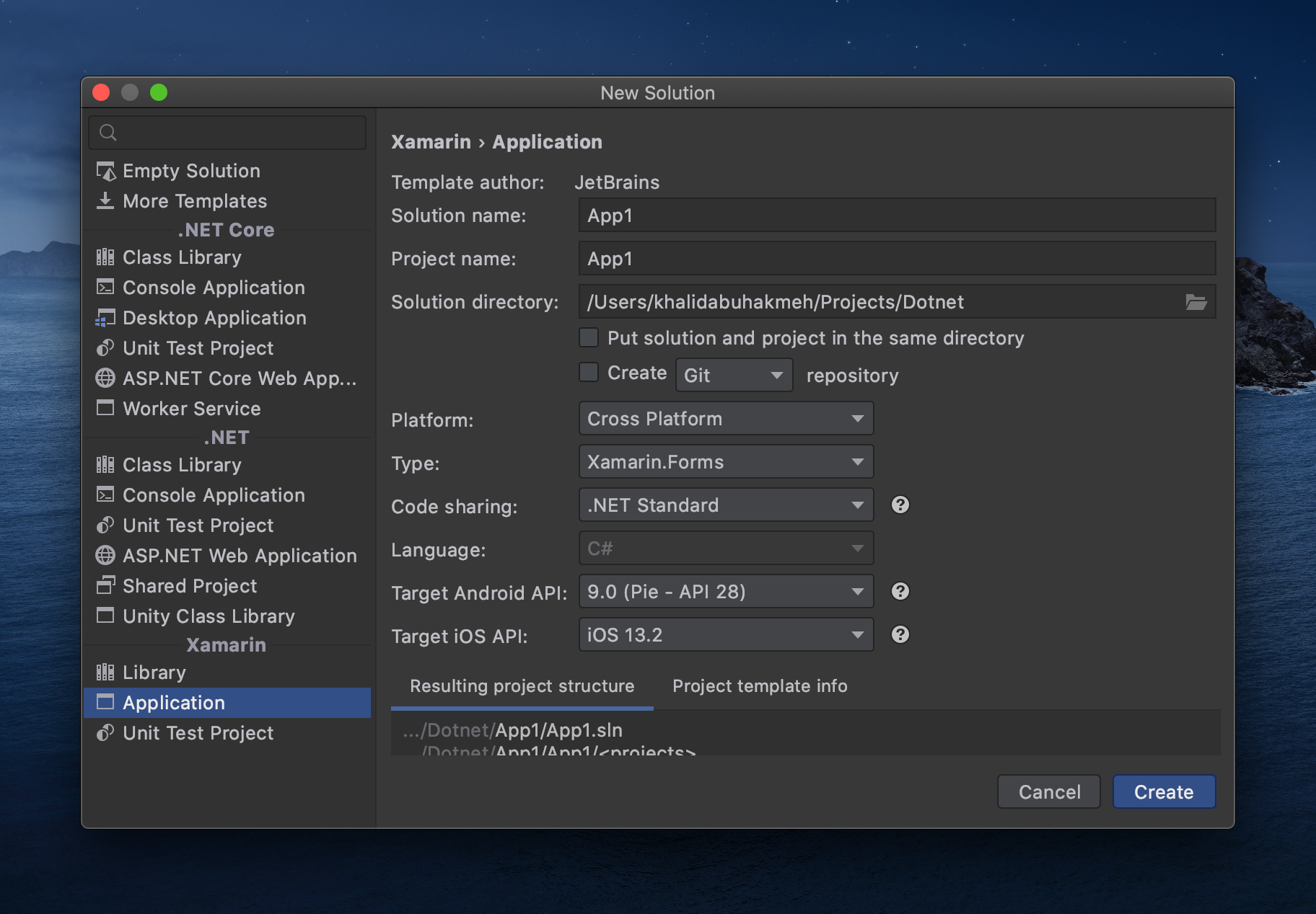 JetBrains Rider New Solution